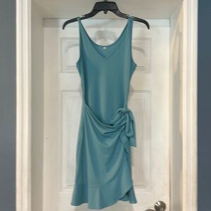 Cute short wrap dress.